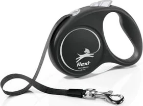 flexi Black Design S, Gurt, 5m, schwarz/weiß