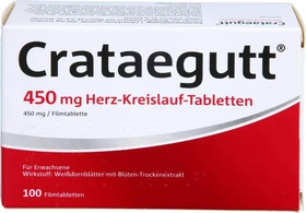 Crataegutt 450mg Herz-Kreislauf-Tabletten, 100 Stück