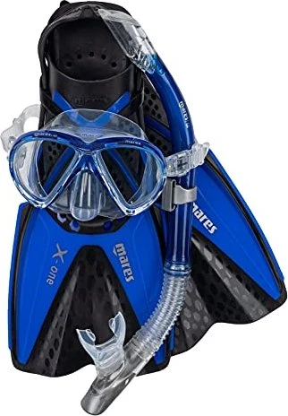 Mares X-One Marea Schnorchel-Set reflex blue