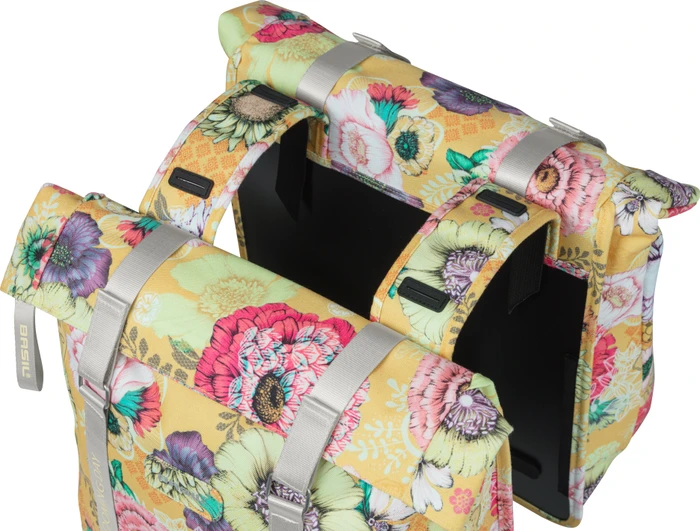 Basil Bloom Field Doppeltasche Gepäcktasche gelb