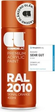 Cosmos Lac Acryllack-Spray RAL 2010 signal orange glänzend, 400ml