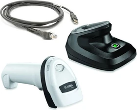 Zebra DS2278, 2D, Bluetooth, Akku, Ladestation, weiß
