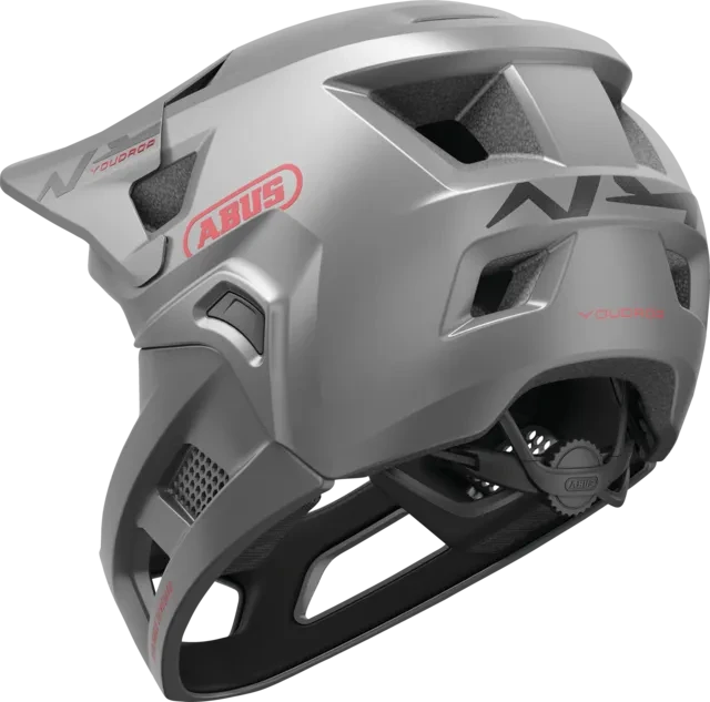 ABUS Youdrop Fullface-Kinderhelm ti silver