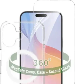 4smarts 360° Premium Protection Set für Apple iPhone 16 transparent