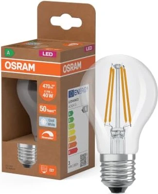 Osram LED SUPERSTAR+ CLASSIC A FIL 40 EECA 2.2W/840 E27, 1 Stück