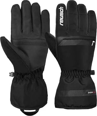 Reusch Snow King Skihandschuhe schwarz/weiß
