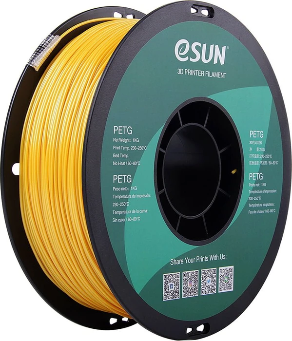 eSUN PETG, solid gold, Spule, 1.75mm, 1.00kg