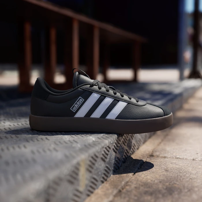adidas VL Court 3.0 core black/cloud white/gum (Herren)