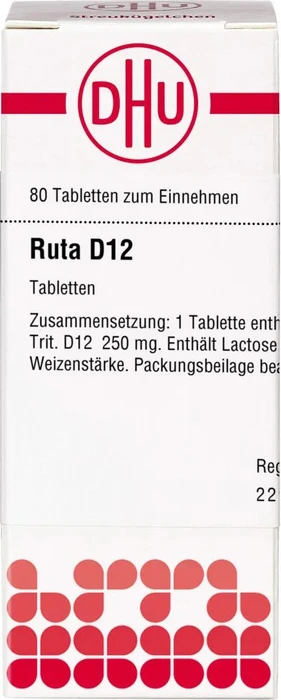 DHU Ruta D12 Tabletten, 80 Stück
