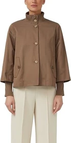 s.Oliver Relaxed Fit mit Rippbündchen-Details Jacke cognac (Damen)