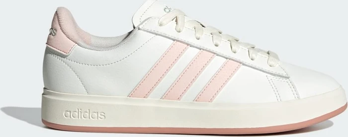 adidas Grand Court Cloudfoam Lifestyle Court Comfort core white/wonder quartz/linen green met. (Damen)