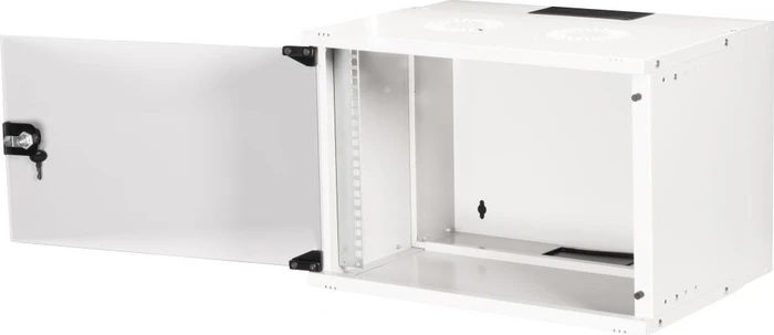 Equip Eco Mount 19" Wandgehäuse 7HE, Flatpack, Sicherheitsglastür, IP20, RAL 7035, 400mm tief
