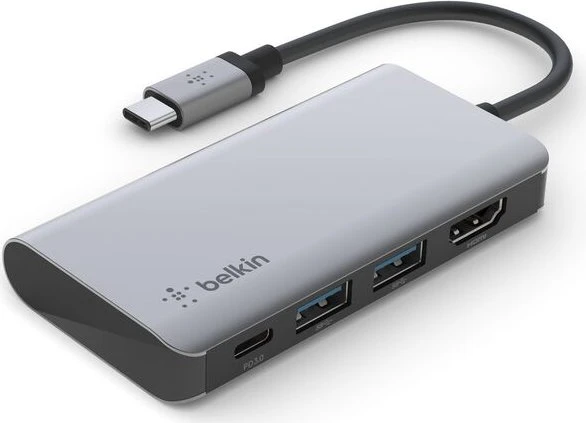 Belkin USB-C 4-in-1 Multiport Adapter, USB-C 3.0 [Stecker]