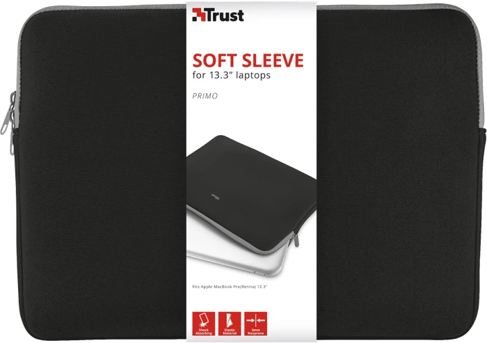 Trust Primo Soft Sleeve 13.3" schwarz