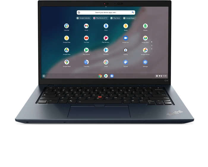 Lenovo ThinkPad C14 G1 Chromebook, Abyss Blue, Core i5-1245U, 8GB RAM, 256GB SSD, DE