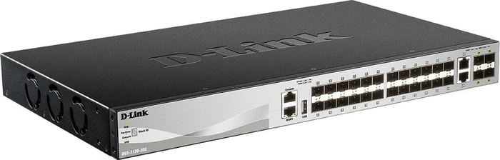 D-Link DGS-3130 Rackmount Gigabit Managed Switch, 24x SFP, 4x SFP+, 2x RJ-45