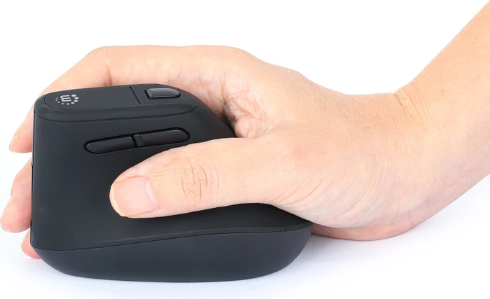 Manhattan Office Pro Vertical Ergonomic Wireless Mouse, schwarz, USB