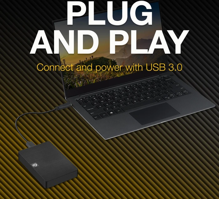 Seagate Expansion Portable, 4TB, +Rescue, USB 3.0 Micro-B