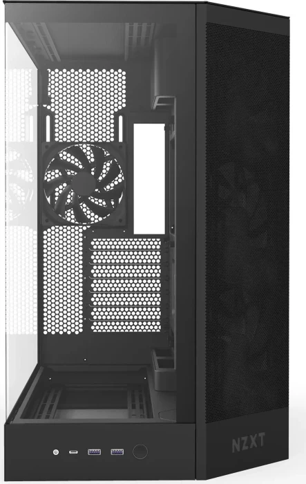 NZXT H9 Flow [2025] Black, schwarz, Glasfenster