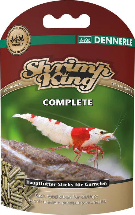 Dennerle Shrimp King Complete Hauptfutter-Sticks für Garnelen, 45g