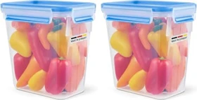 Emsa Clip&Close rechteckig Aufbewahrungsbehälter 1.6l blau