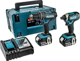 Makita DLX2131TJ Akku-Maschinenset inkl. MAKPAC + 2 Akkus 5.0Ah