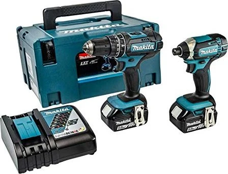 Makita DLX2131TJ Akku-Maschinenset inkl. MAKPAC + 2 Akkus 5.0Ah