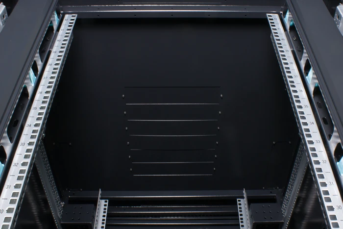 Rockstable 19" Serverschrank 42HE, Sicherheitsglastür, IP2X, schwarz, 1000mm tief