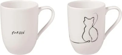 Villeroy & Boch Statement Becher mit Henkel Cat, 2 Stück