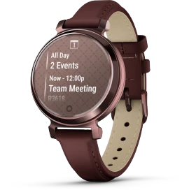 Garmin Lily 2 Classic dark bronze/mulberry leather