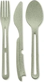 koziol Klikk Pocket Set Besteck organic green