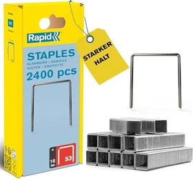 Rapid Typ 53 Feindraht Tacker-Klammern, 16mm, 2400 Stück