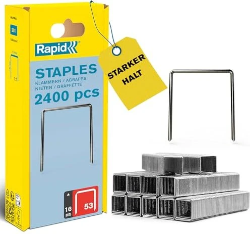 Rapid Typ 53 Feindraht Tacker-Klammern, 16mm, 2400 Stück