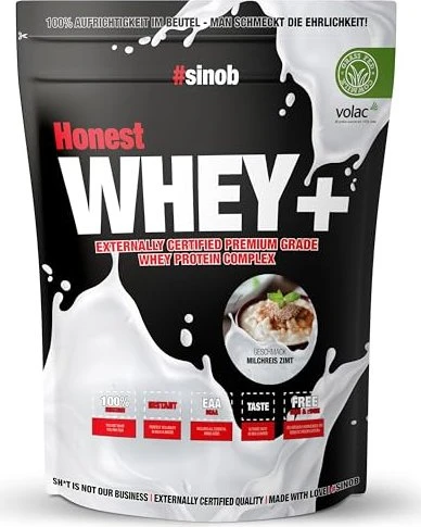 Sinob Honest Whey+ Milchreis Zimt 820g