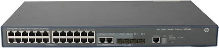HP FlexNetwork 3600 24 SI v2 Rackmount Managed Switch, 24x RJ-45, 2x RJ-45/SFP, 2x SFP