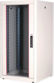 Roline / Secomp Basic 19" Netzwerkschrank 22HE, montiert, Glastür, IP20, RAL 7035, 800mm tief