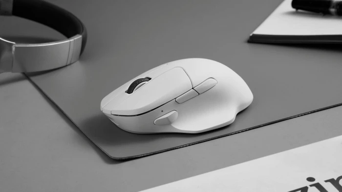 Keychron M7 8K Wireless Mouse weiß, USB/Bluetooth