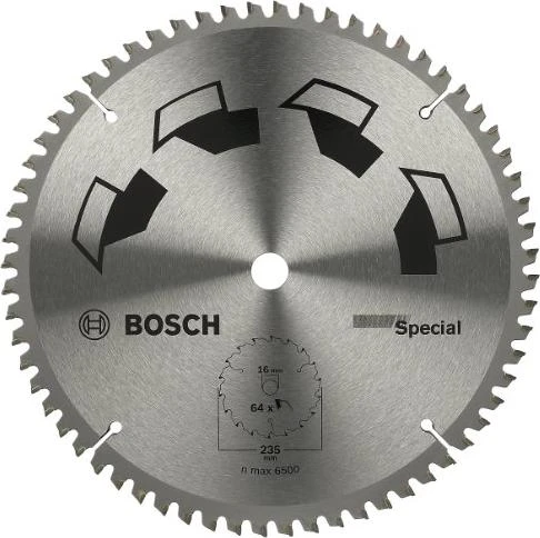 Bosch DIY Special Kreissägeblatt 64Z, 235x2.5x16mm, 1 Stück