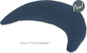 Theraline Stillkissen Plüschmond 175 dunkelblau