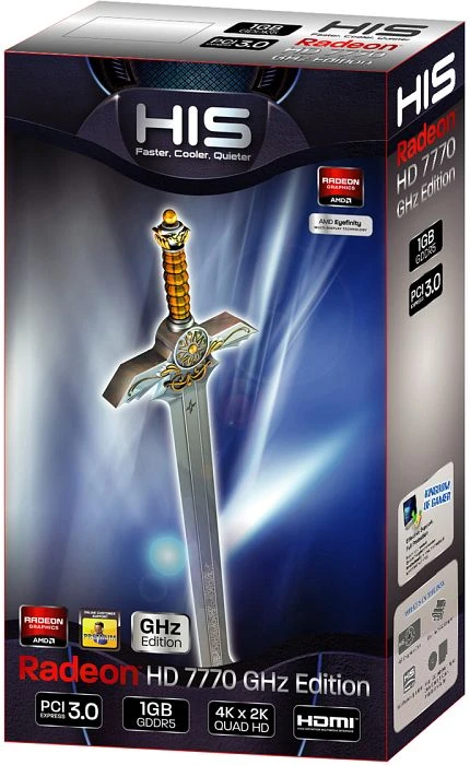 HIS Radeon HD 7770 GHz Edition iCooler, 1GB GDDR5, DVI, HDMI, 2x mDP