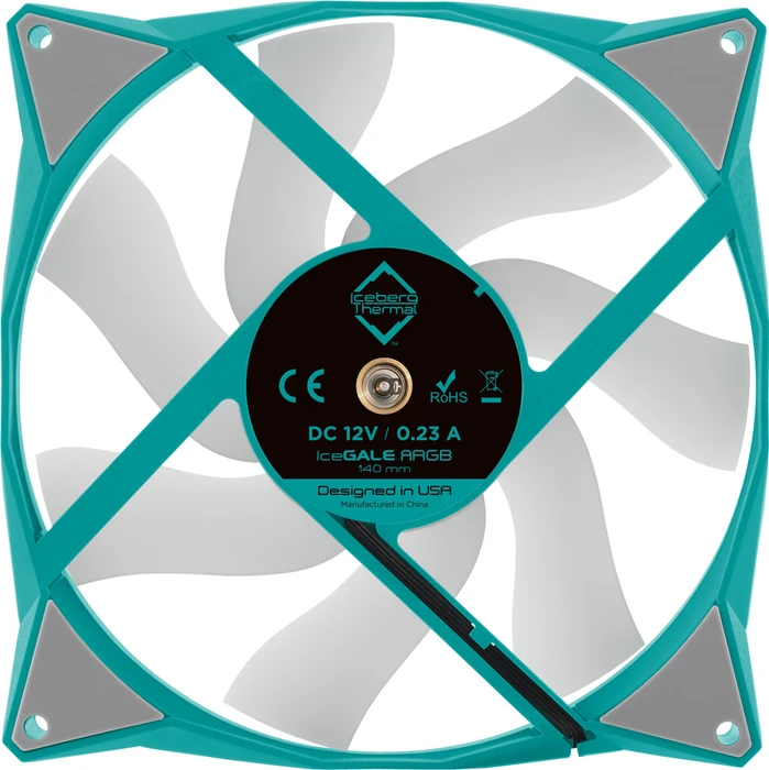 Iceberg Thermal IceGALE ARGB, Teal, 140mm