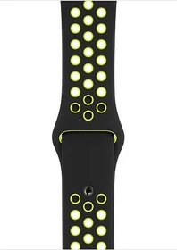 Apple Nike Sportarmband S/M und M/L für Apple Watch 44mm schwarz/Volt