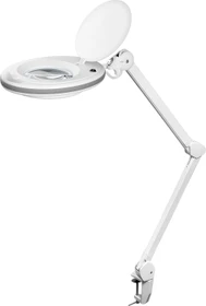 Wentronic Goobay LED-Klemm-Lupenleuchte, 8 W, 1.75x, 3 Dioptrien weiß