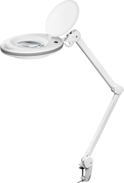 Wentronic Goobay LED-Klemm-Lupenleuchte, 8 W, 1.75x, 3 Dioptrien weiß (60360)