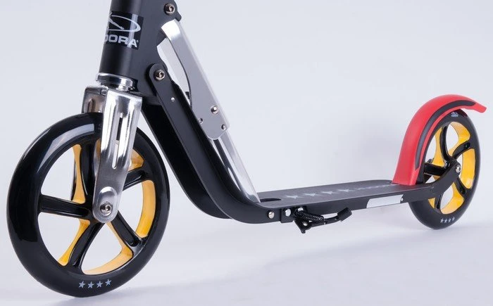 Hudora Big Wheel RX-Pro 205 Scooter schwarz/rot/gold