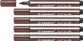 STABILO Trio Scribbi braun, 5er-Pack