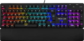 The G-Lab Keyz Rubidium E Gaming Tastatur, LEDs RGB, Outemu Red, USB, FR