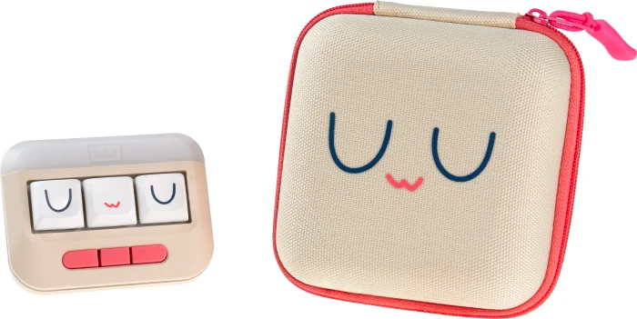 Wooting UwU RGB - 6-Key analog/digital programmable Keypad, beige, Lekker V2 L45 Linear, USB-A