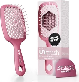 UNbrush Detangling Brush rose dark pink