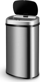 Juskys Mülleimer eckig 60l edelstahl